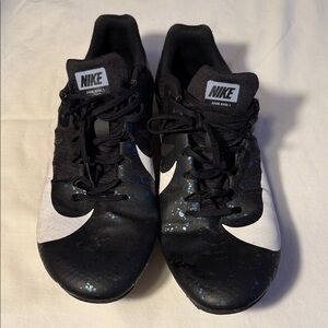 Nike Black and White Track shoes